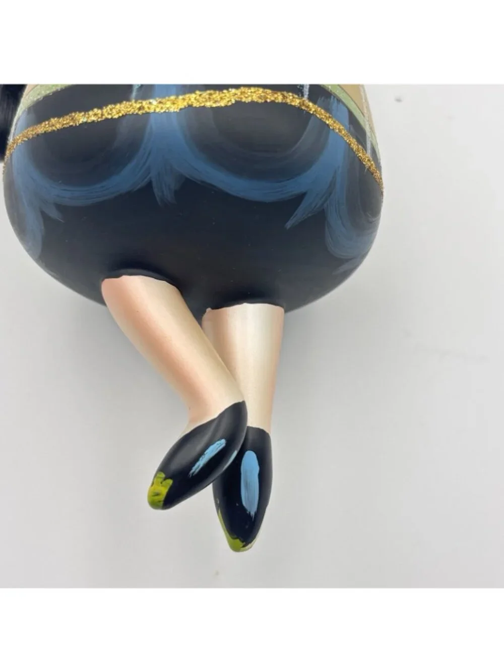 Ladies With Elegance Blown Glass Christmas Ornament Sunglasses Planets Retro